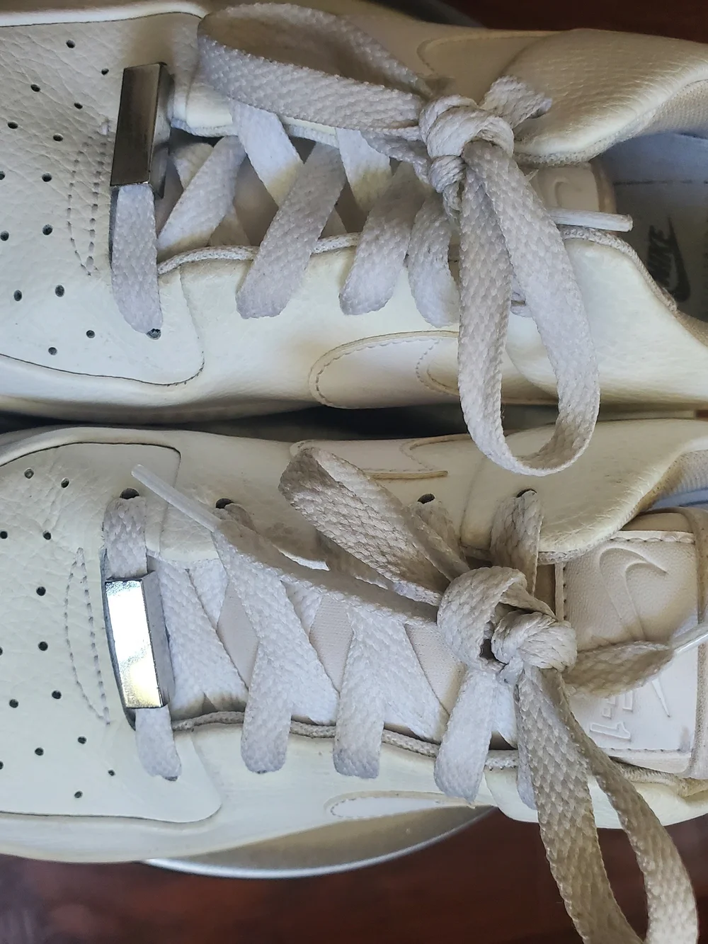 Nike Women's White Leather Low-Top Sneakers